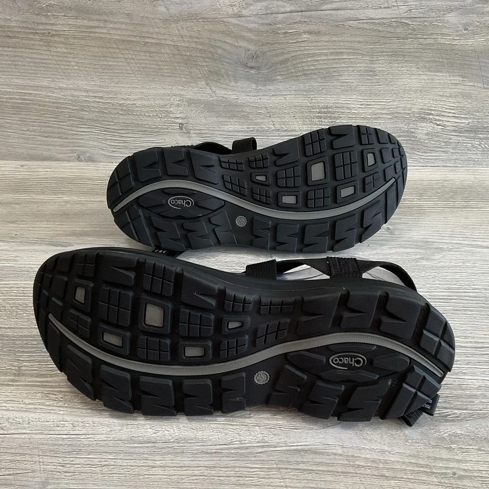 CHACO Z Volv Open Toe Ecotread Sport Comfort Sandals J105085 Black Men's Size 12